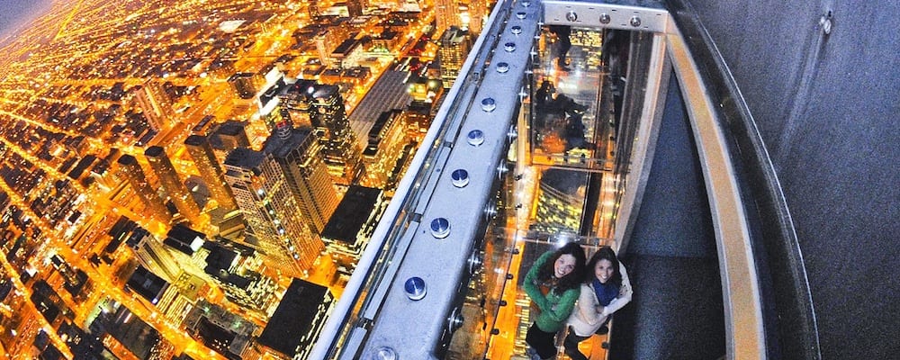 Skydeck-view-at-night Things to Do in Chicago this Weekend: Chicago Tourist Attractions You Need to See